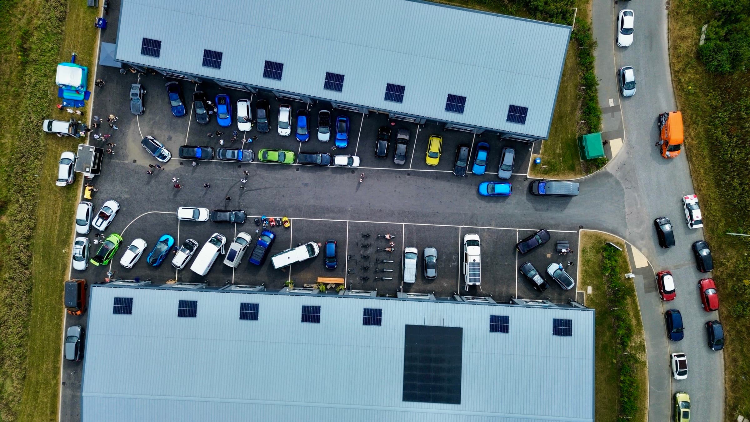Aerial cinematic still, representative of Driven Media's drone videography